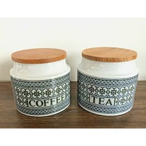 Vintage Hornsea Tapestry Coffee & Tea Canister Set